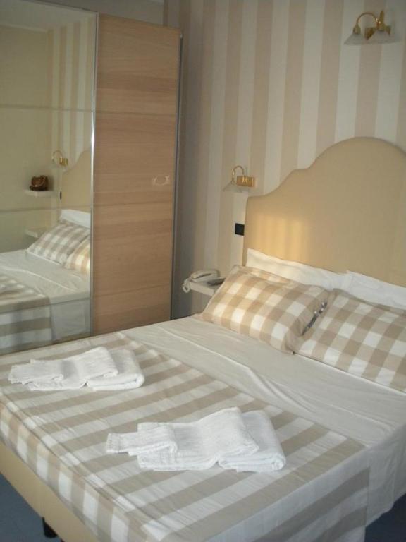 Postel nebo postele na pokoji v ubytování Hotel Alba