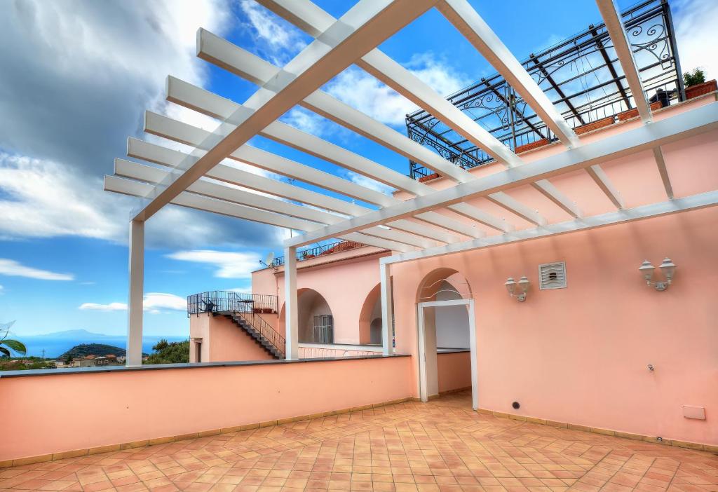 Balkón nebo terasa v ubytování B&B Cassiopea