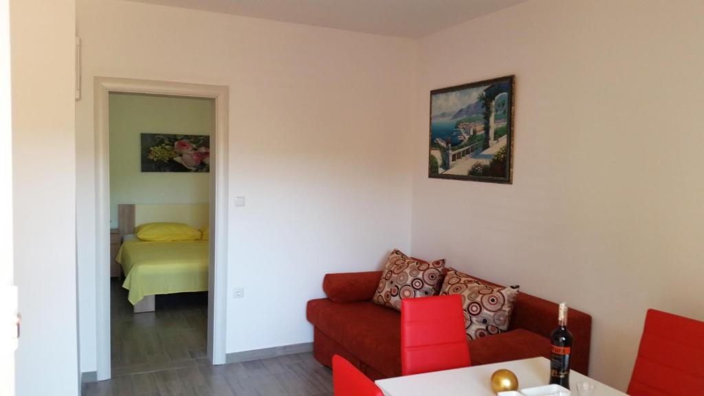 Posezení v ubytování Apartments J&K