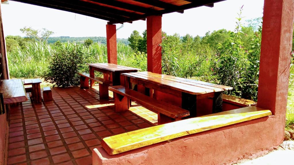 Balkón nebo terasa v ubytování Granja La Lechuza Ecolodge