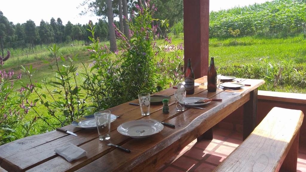 Zahrada ubytování Granja La Lechuza Ecolodge