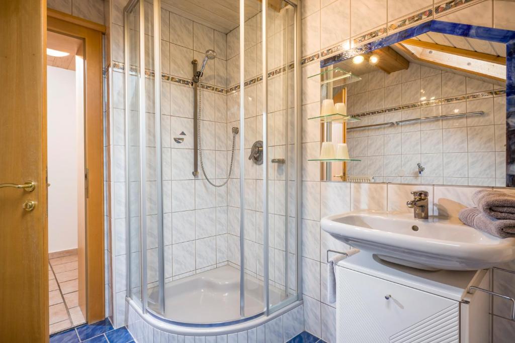 Koupelna v ubytování Ferienwohnung Spindlegger
