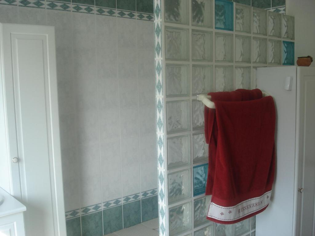Koupelna v ubytování B&B Mussenzele
