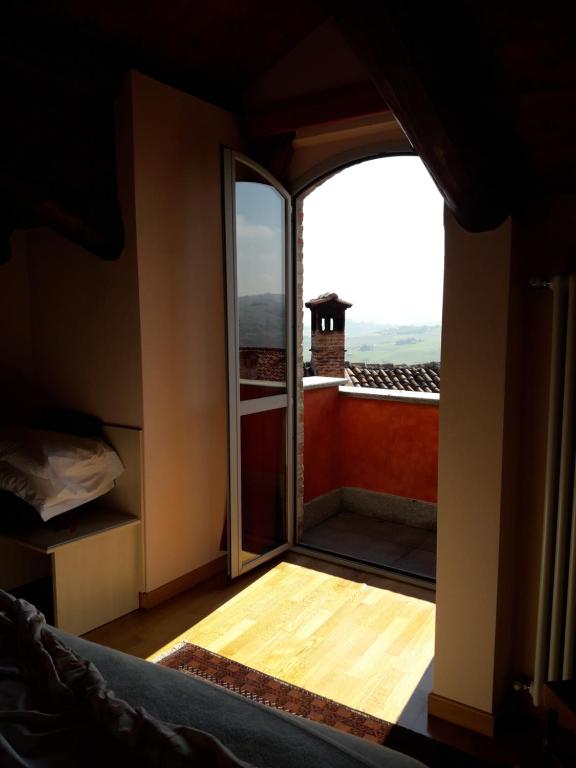 Postel nebo postele na pokoji v ubytování Castelbourg