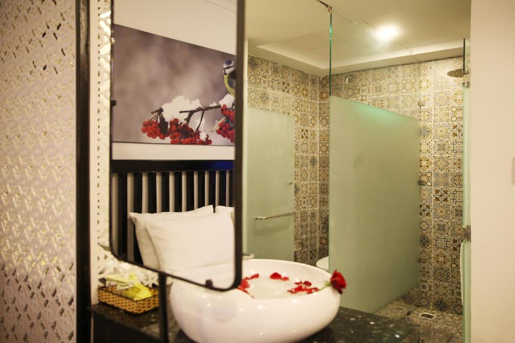Koupelna v ubytování Thanh Binh 2 Hotel
