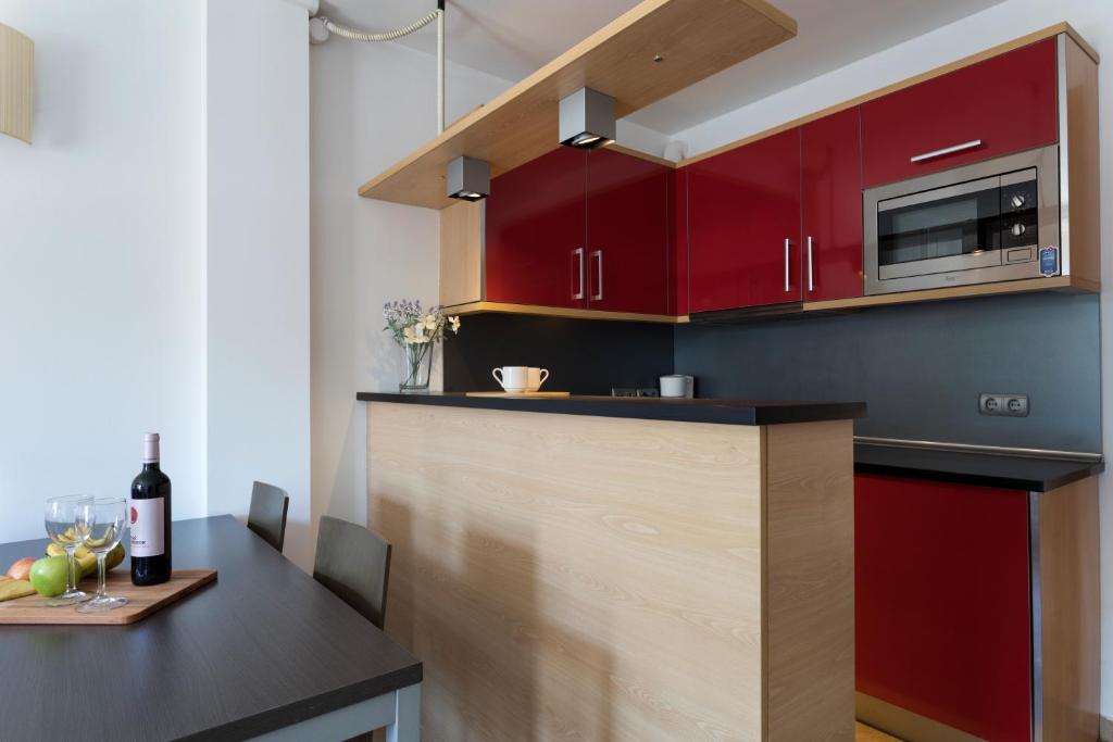 Kuchyňa alebo kuchynka v ubytovaní Aparthotel Bardon