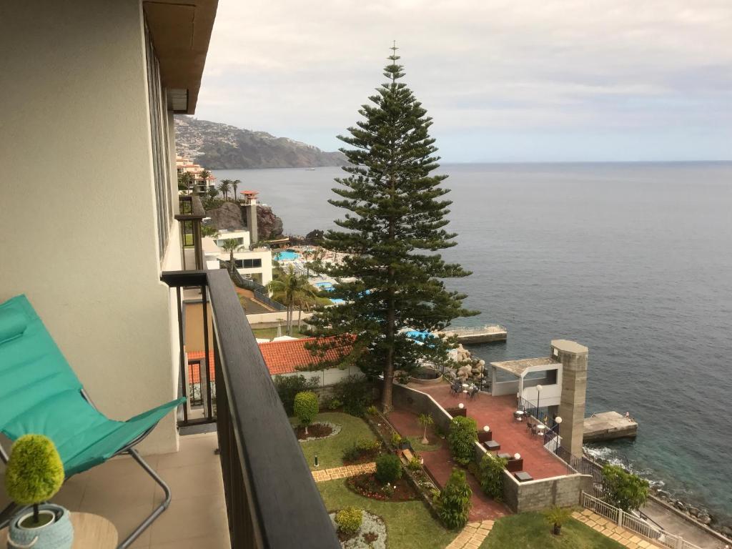 a view of the ocean from a balcony at Bahia Top Floor in Funchal