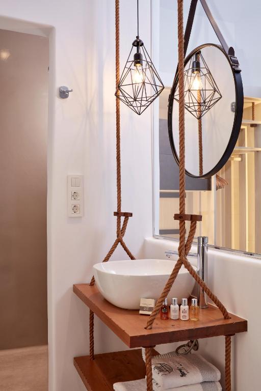 A bathroom at Absolute Mykonos Suites & More