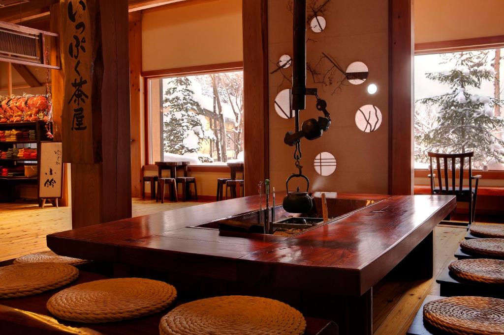Posezení v ubytování Miyama Ouan Kyoritsu Resort