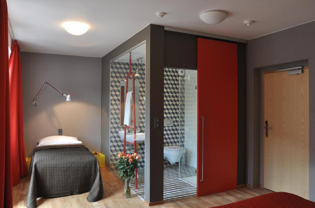 Koupelna v ubytování Hotel Kokořín