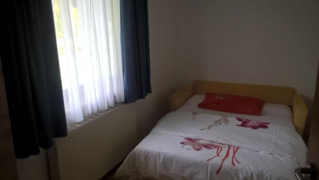 Postel nebo postele na pokoji v ubytování Ferienhaus Moser