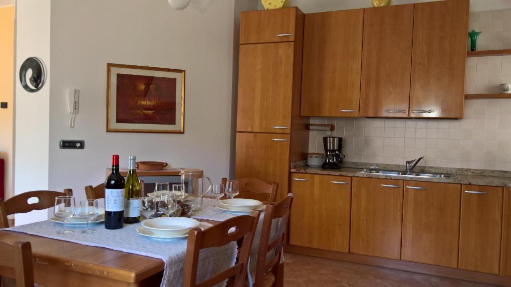 Kuchyň nebo kuchyňský kout v ubytování Casa Luca e Cristina
