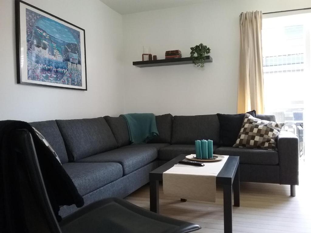 Posezení v ubytování Hals Hotel ferielejlighed