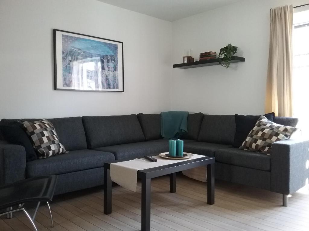 Posezení v ubytování Hals Hotel ferielejlighed