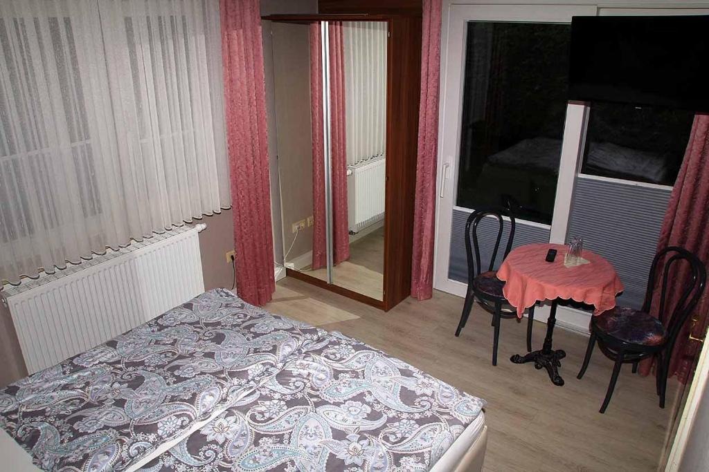 Postel nebo postele na pokoji v ubytování Pension-Marion