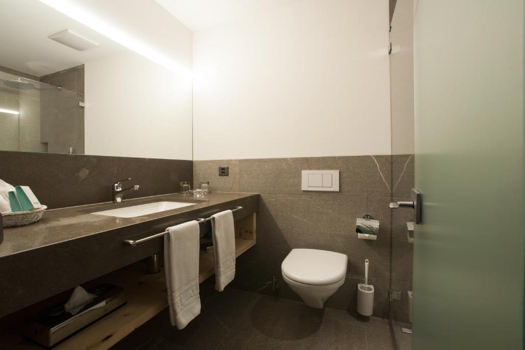 Koupelna v ubytování Hotel Albris