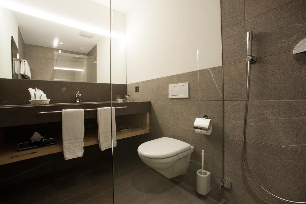 Koupelna v ubytování Hotel Albris