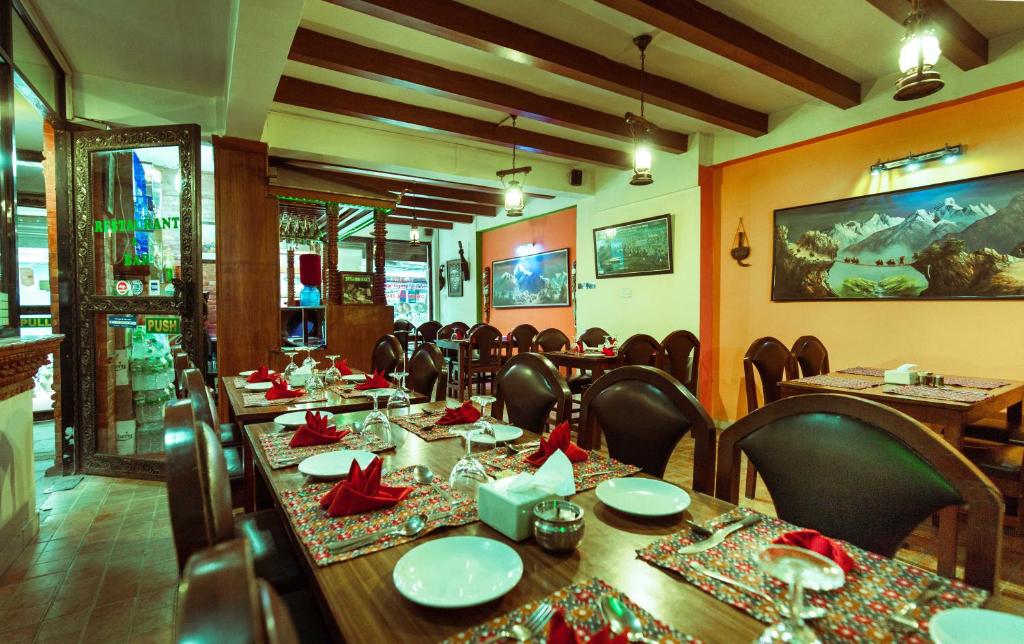 Restaurace v ubytování Kathmandu Eco Hotel