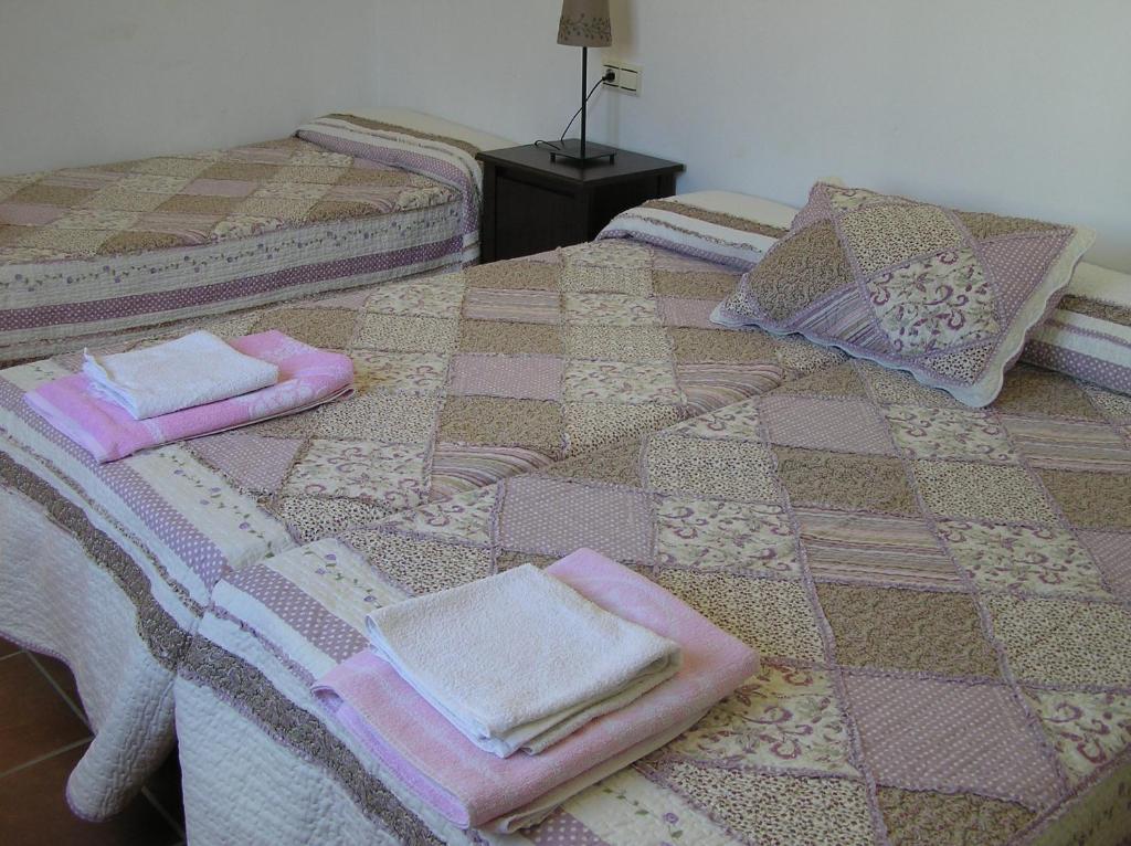 Cama o camas de una habitación en Alojamiento Rural El Chaparral