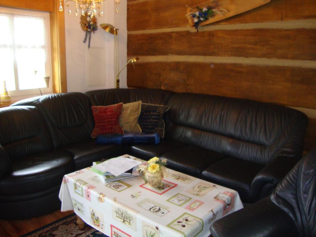Ferienwohnung Zum Heuschober - Apartamento Con Vista Al Jardín