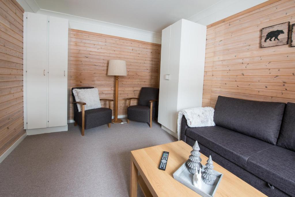 Posezení v ubytování Svanstein Lodge