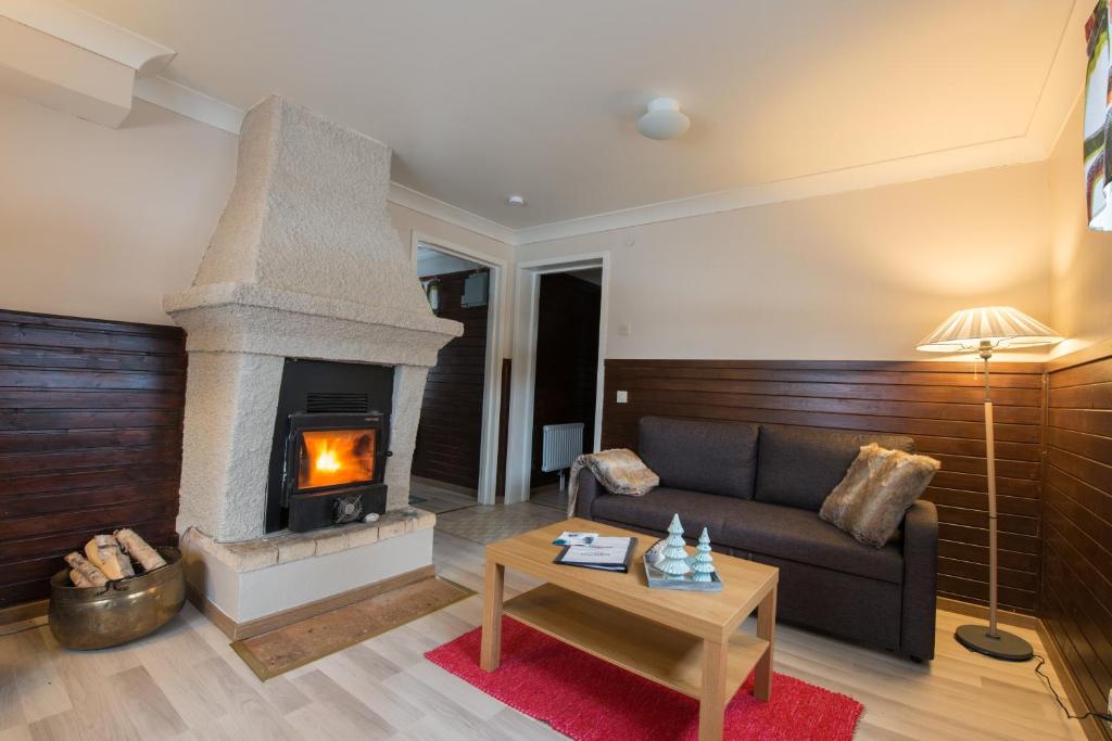 Posezení v ubytování Svanstein Lodge