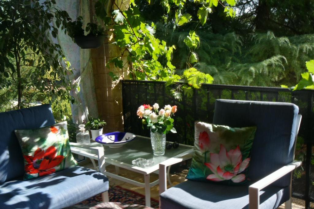 Zahrada ubytování Le Balcon des Jasses
