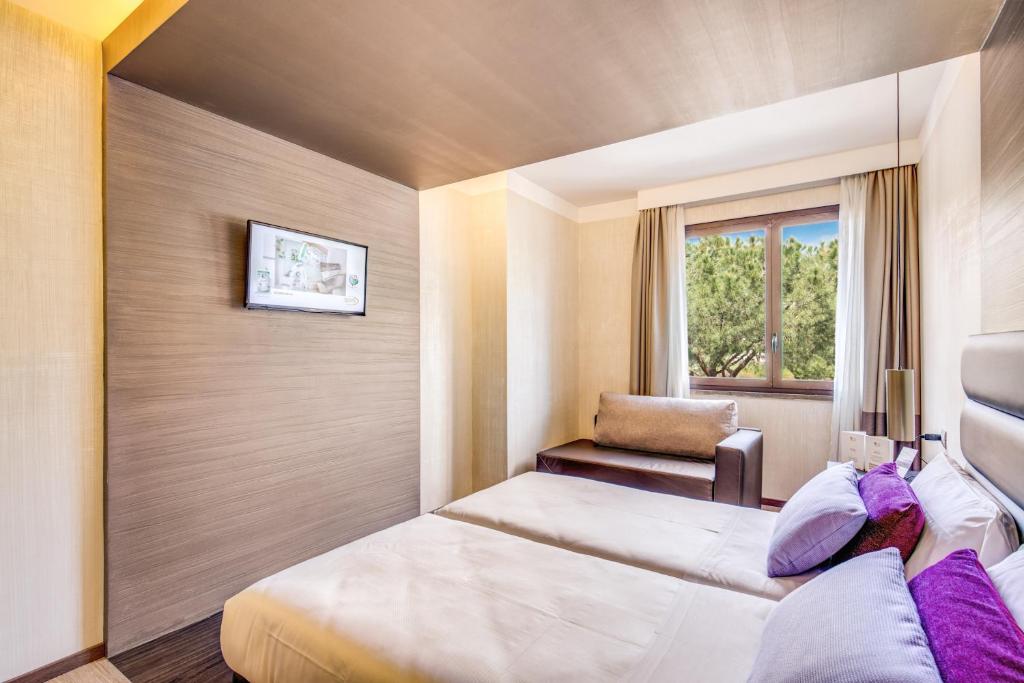 Postel nebo postele na pokoji v ubytování Warmthotel