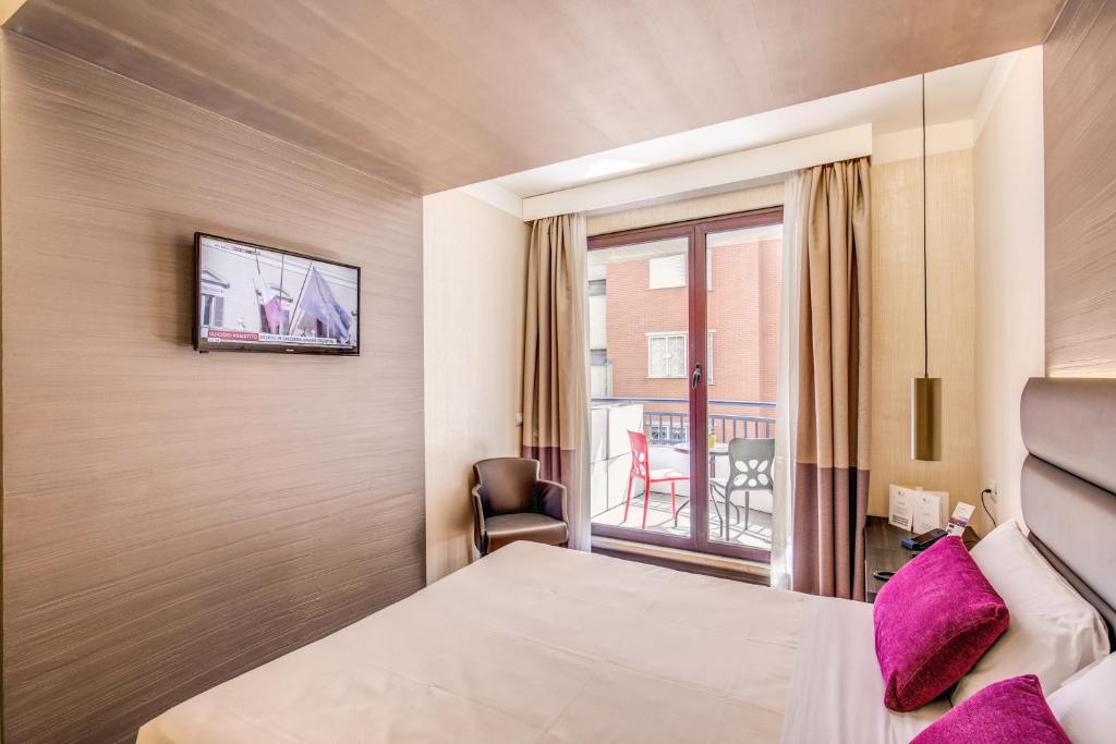 Postel nebo postele na pokoji v ubytování Warmthotel