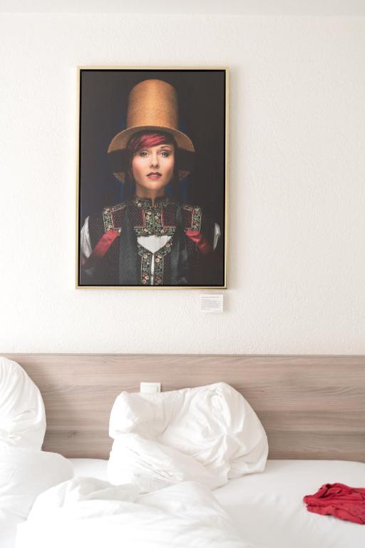 Katil atau katil-katil dalam bilik di Hotel Schwarzwälder Hof
