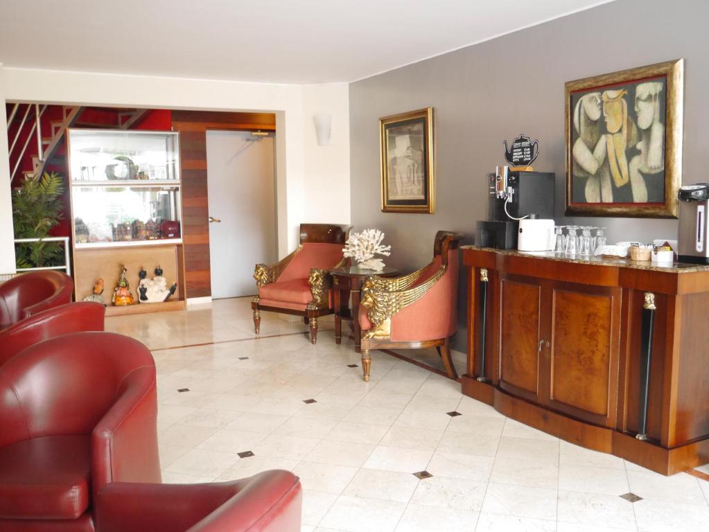 Χώρος καθιστικού στο Hotel Boutique Runcu Miraflores