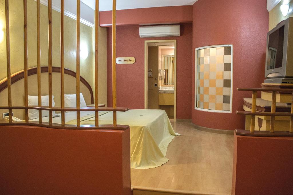 TV a/nebo společenská místnost v ubytování Autohotel Ilussion