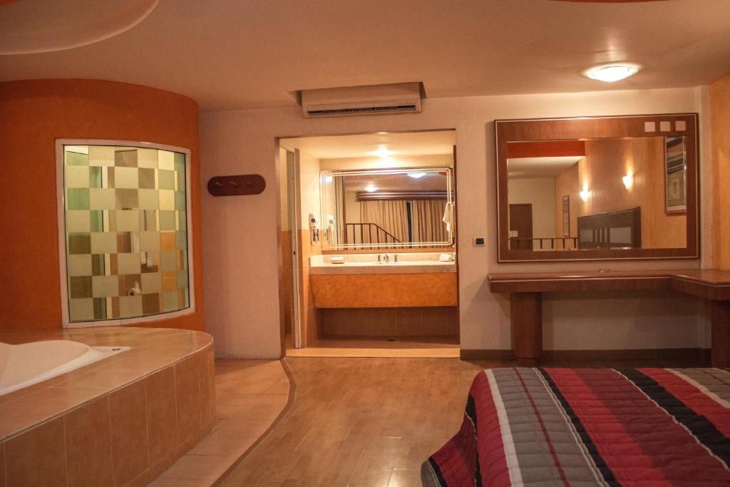 Koupelna v ubytování Autohotel Ilussion