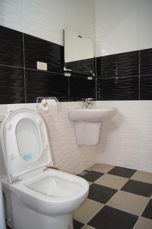 Koupelna v ubytování Shimmer B&B