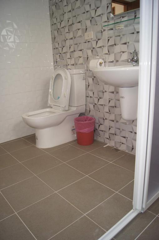 Koupelna v ubytování Shimmer B&B