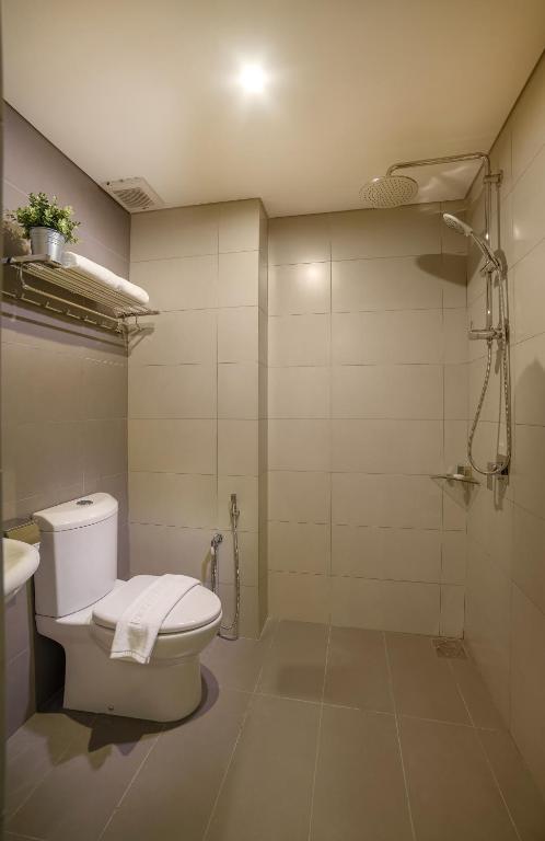 Koupelna v ubytování Riccarton Capsule Hotel