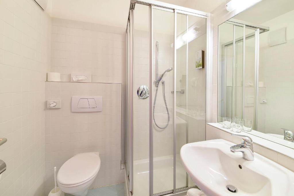 Koupelna v ubytování Hotel Rablanderhof