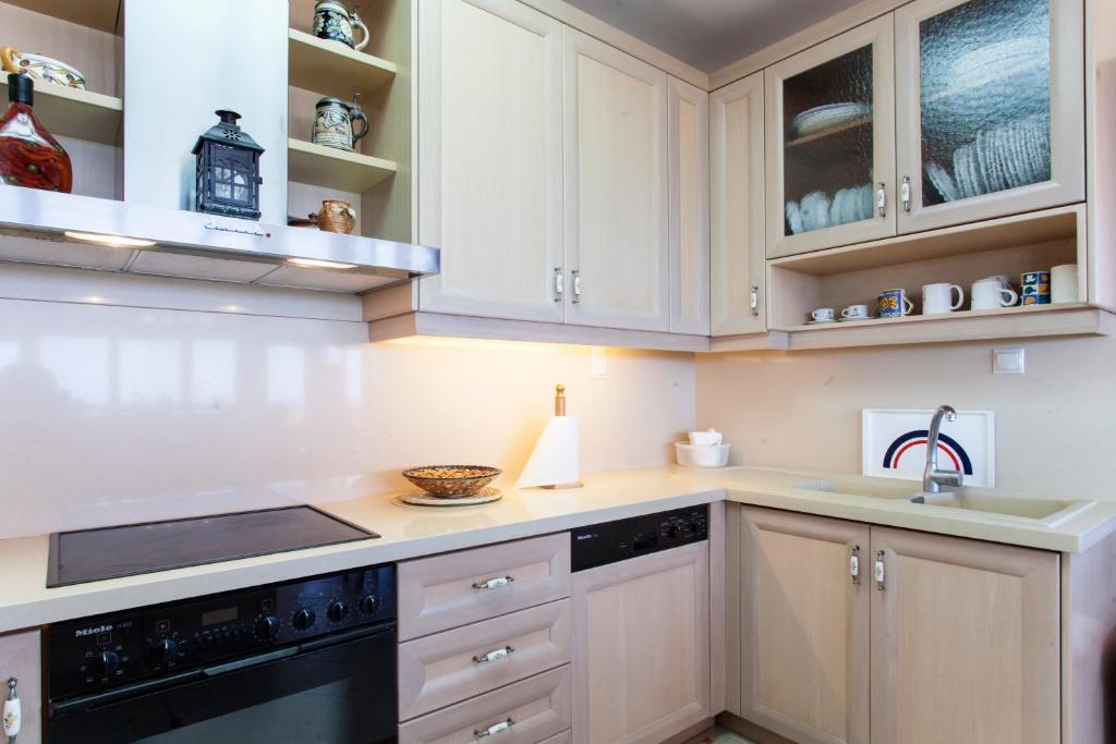 A kitchen or kitchenette at Villa Antikleia