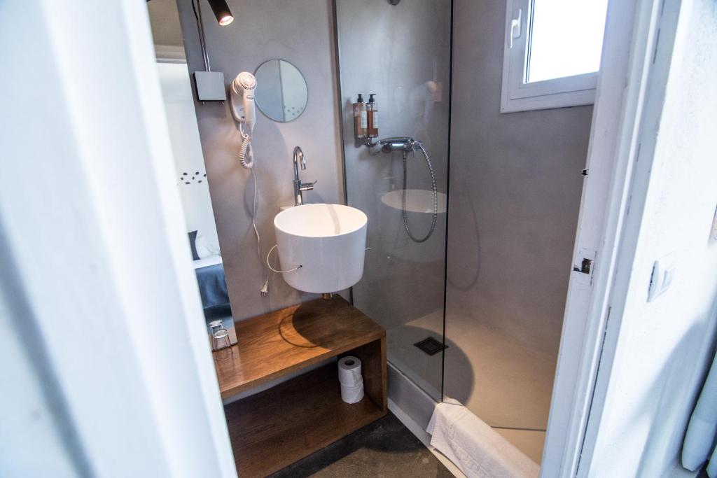Koupelna v ubytování Hotel Cala Joncols