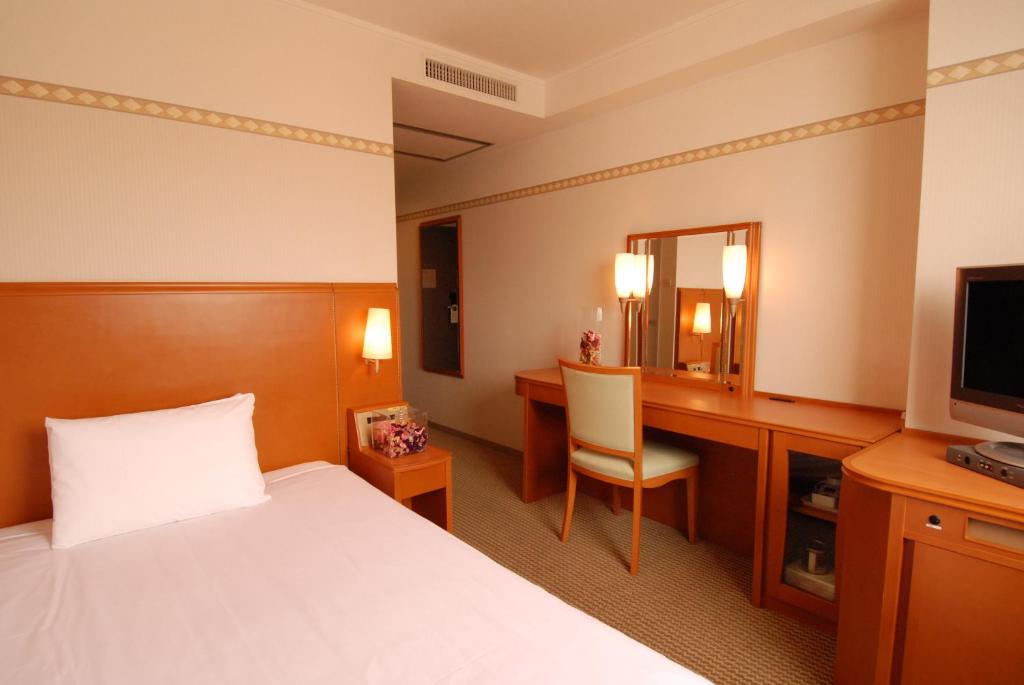 TV a/nebo společenská místnost v ubytování Hotel Tetora Otsu Kyoto