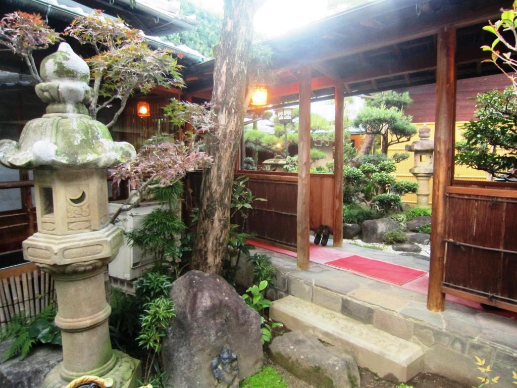 Zahrada ubytování Ryokan Taishoro