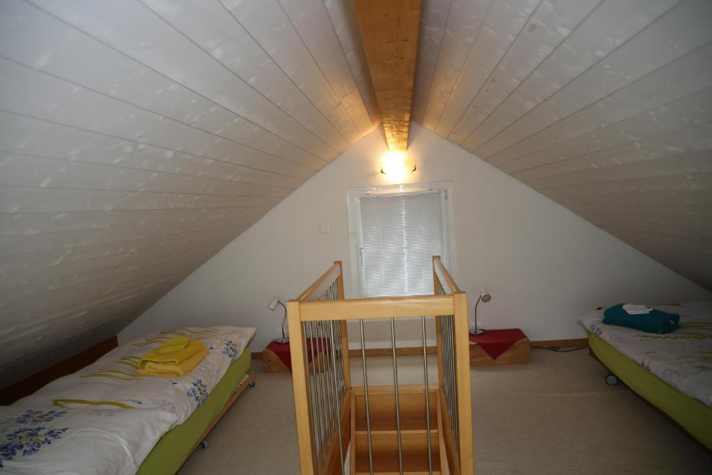 Postel nebo postele na pokoji v ubytování Landgasthof Farnsburg