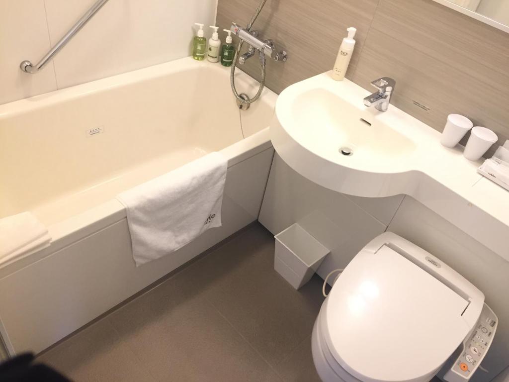 Koupelna v ubytování Akihabara Washington Hotel