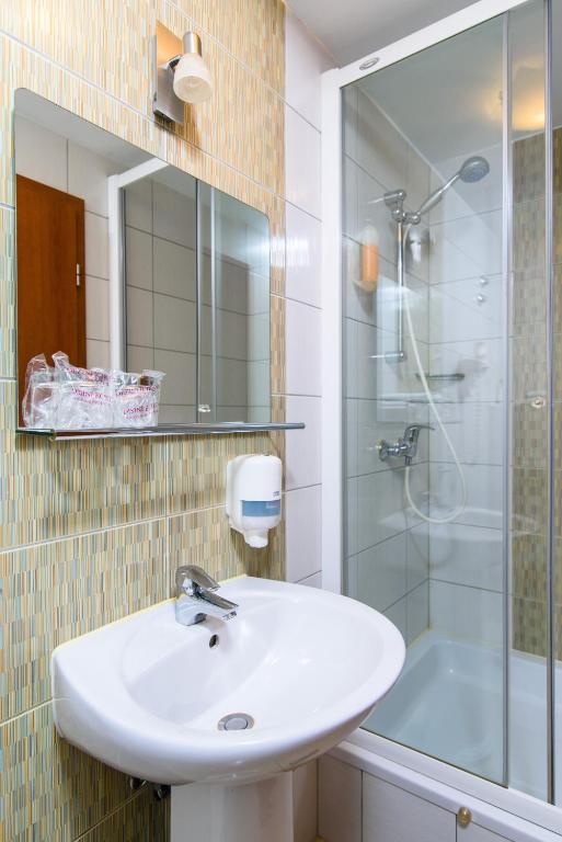 Koupelna v ubytování Villa Jidro