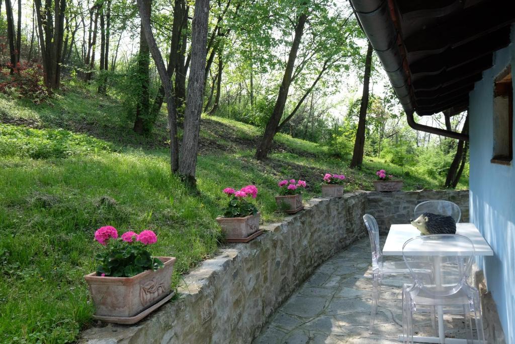 Zahrada ubytování Cascina Bricco