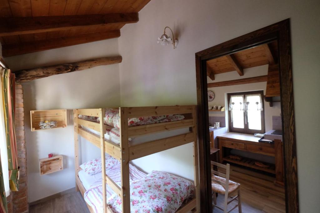 Postel nebo postele na pokoji v ubytování Cascina Bricco