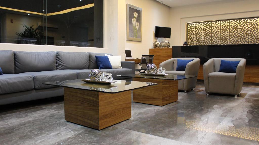 Posezení v ubytování Eco Hotel Guadalajara Expo