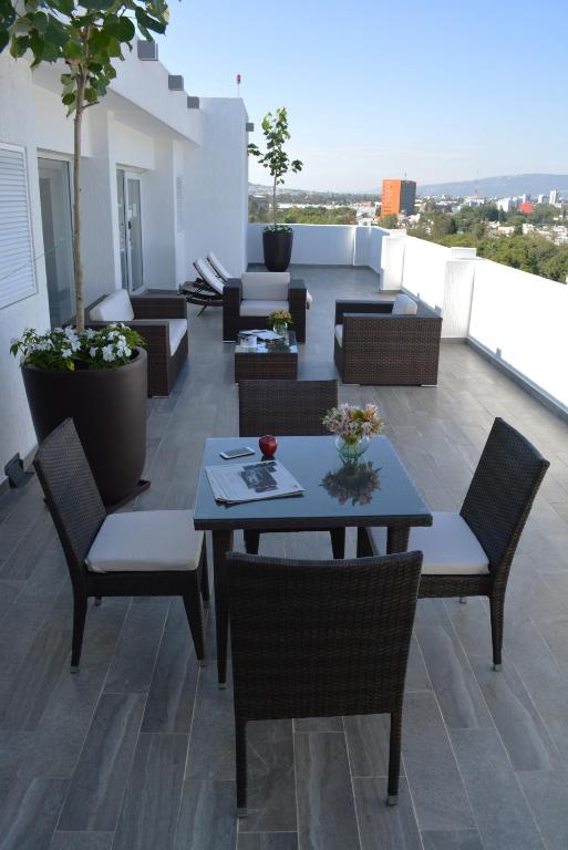Posezení v ubytování Eco Hotel Guadalajara Expo