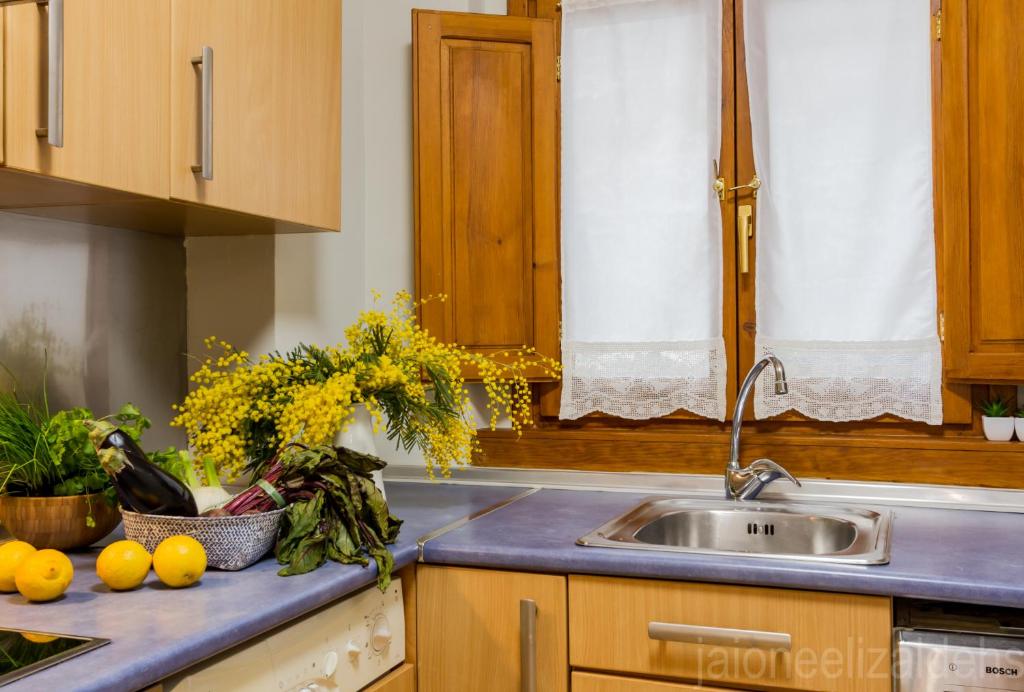 Kuchyň nebo kuchyňský kout v ubytování The Estafeta View Apartment