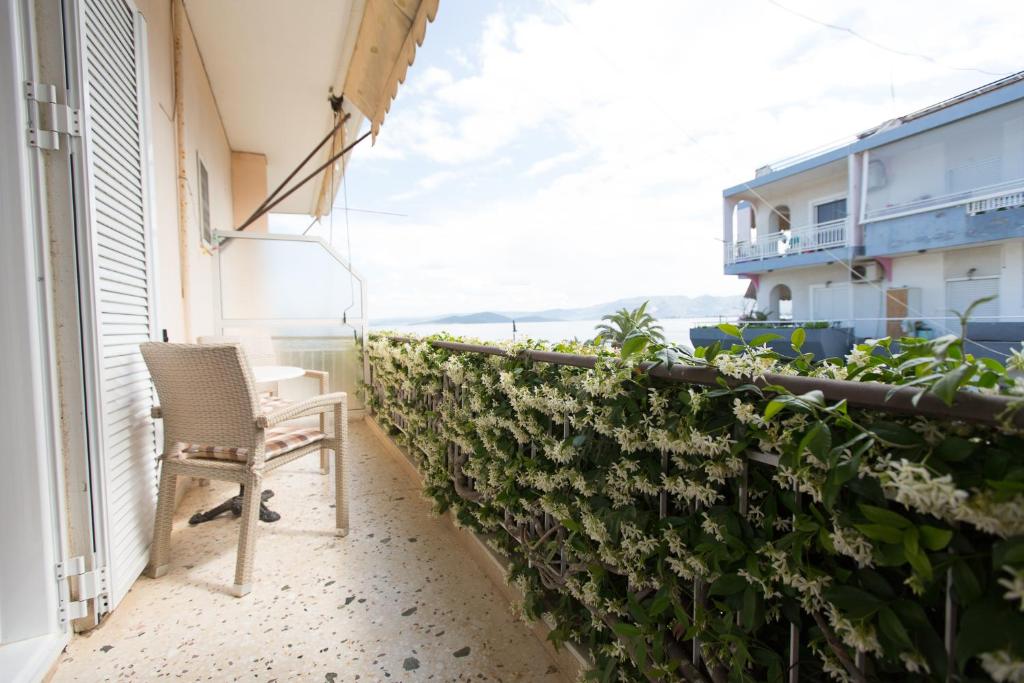 Balkón nebo terasa v ubytování Hotel Akti